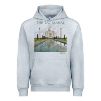 Heather Grey india agra taj mahal mausoleum travel tourist Urban Hoodie - longCreatives