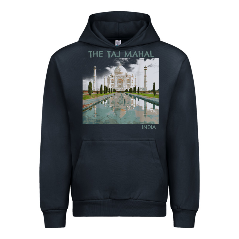 India Agra Taj Mahal Mausoleum Travel Tourist Urban Hoodie by longCreatives | Teevron
