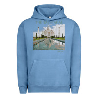 Pigment Pebble Blue india agra taj mahal mausoleum travel tourist Urban Hoodie - longCreatives