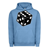 Pigment Pebble Blue black gaming dice halloween costume cool quirky funny Urban Hoodie - longCreatives