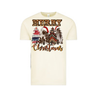 Vintage Arctic merry christmas trees Vintage Tee - CowGirlArtShop