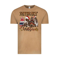 Vintage Camel merry christmas trees Vintage Tee - CowGirlArtShop