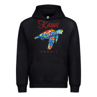 Black kauai hawaii watercolor sea turtle souvenir Urban Hoodie - longCreatives