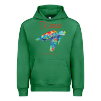 Emerald kauai hawaii watercolor sea turtle souvenir Urban Hoodie - longCreatives
