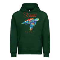 Forest Green kauai hawaii watercolor sea turtle souvenir Urban Hoodie - longCreatives