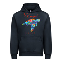 Navy kauai hawaii watercolor sea turtle souvenir Urban Hoodie - longCreatives