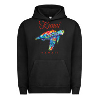 Pigment Black kauai hawaii watercolor sea turtle souvenir Urban Hoodie - longCreatives