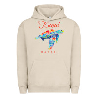 Pigment French Oak kauai hawaii watercolor sea turtle souvenir Urban Hoodie - longCreatives