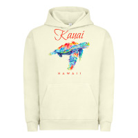 Pigment Pistachio kauai hawaii watercolor sea turtle souvenir Urban Hoodie - longCreatives