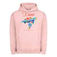 Pigment Salmon kauai hawaii watercolor sea turtle souvenir Urban Hoodie - longCreatives