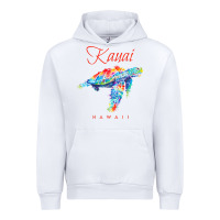 White kauai hawaii watercolor sea turtle souvenir Urban Hoodie - longCreatives