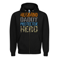 Black husband daddy protector hero Zipper Hoodie - Artiststas