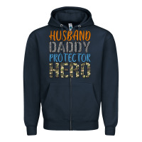 Navy husband daddy protector hero Zipper Hoodie - Artiststas