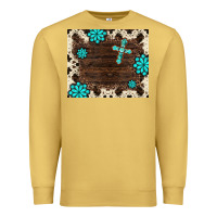 Antique Gold gemstone cross mousepad Premium Sweatshirt - BarkalooDesign