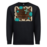 Black gemstone cross mousepad Premium Sweatshirt - BarkalooDesign