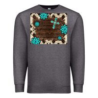 Charcoal Heather gemstone cross mousepad Premium Sweatshirt - BarkalooDesign