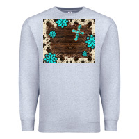 Heather Grey gemstone cross mousepad Premium Sweatshirt - BarkalooDesign