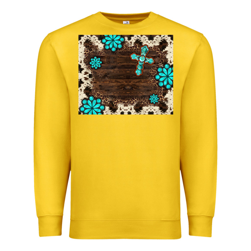 Gemstone Cross Mousepad Premium Sweatshirt by BarkalooDesign | Teevron