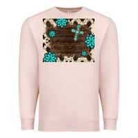 Pale Pink gemstone cross mousepad Premium Sweatshirt - BarkalooDesign