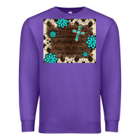Purple gemstone cross mousepad Premium Sweatshirt - BarkalooDesign