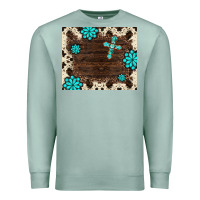 Seafoam gemstone cross mousepad Premium Sweatshirt - BarkalooDesign
