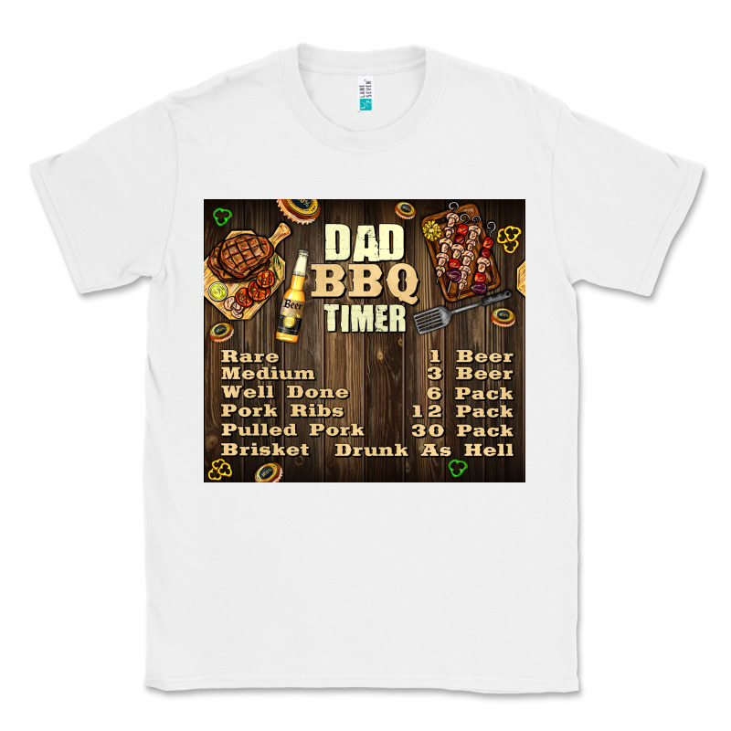 Dad Bbq Timer Classic Tee by TumblerDesignByShophia | Teevron