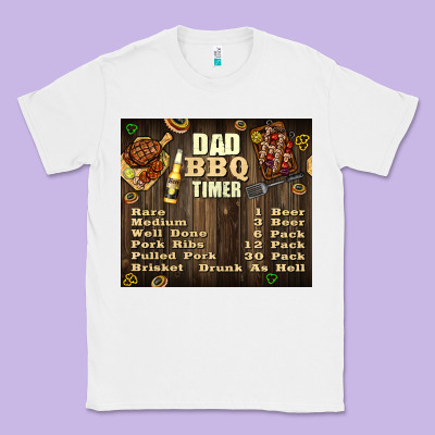 Dad Bbq Timer Classic Tee Designed By Tumblerdesignbyshophia