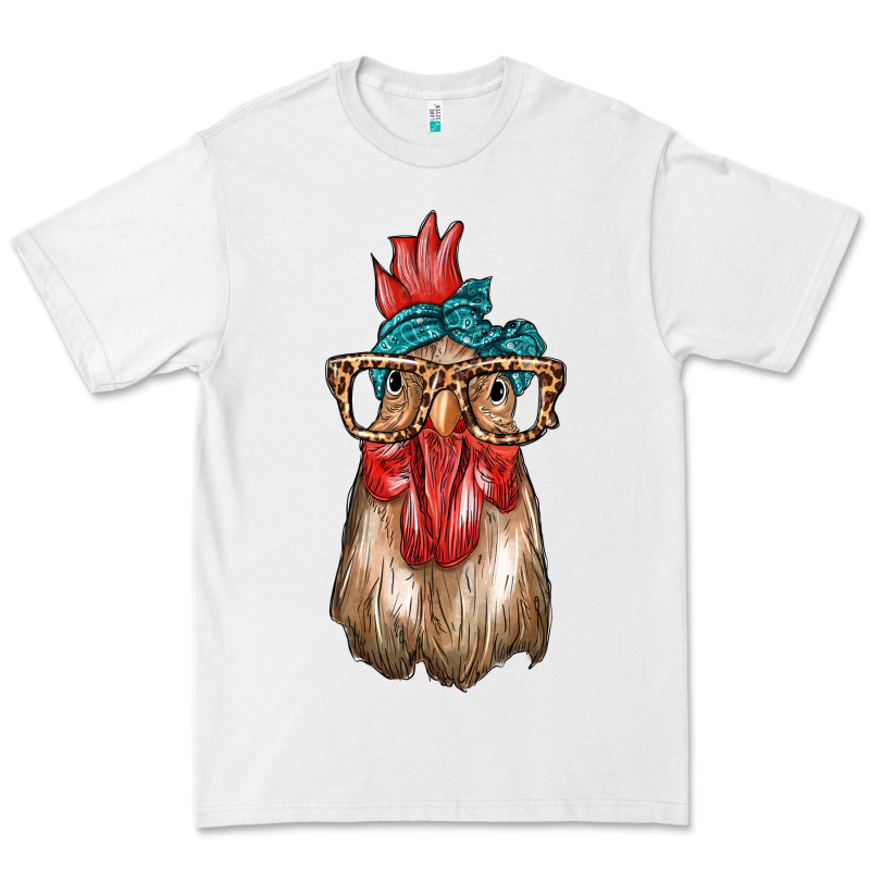 Chicken With Bandana And Leopard Premium Tee by texasbilliewilder | Teevron