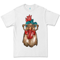 White chicken with bandana and leopard Premium Tee - texasbilliewilder