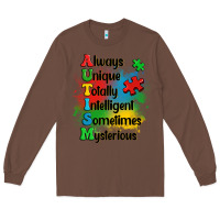 Chestnut always unique autism Long Sleeve Tee - OliviaCreatesArt