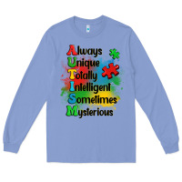 Colony Blue always unique autism Long Sleeve Tee - OliviaCreatesArt