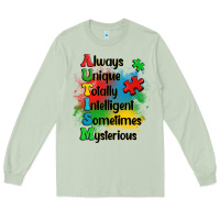 Matcha always unique autism Long Sleeve Tee - OliviaCreatesArt