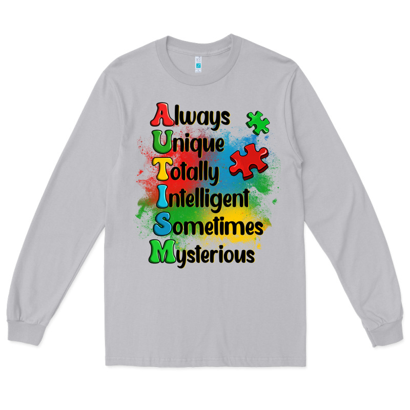 Always Unique Autism Long Sleeve Tee by OliviaCreatesArt | Teevron