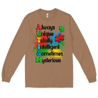 Toasted Coconut always unique autism Long Sleeve Tee - OliviaCreatesArt