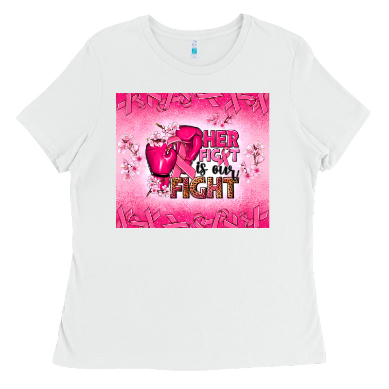 Her Fight Is Our Fight Ladies Tee by NancyCooperArtShop | Teevron
