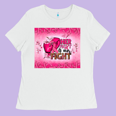 Her Fight Is Our Fight Ladies Tee Designed By Nancycooperartshop