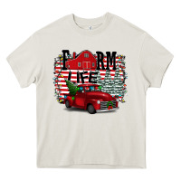 Cream Farm Life Christmas Heavy Core Tee - Bettercallsaul