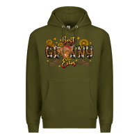 Army Green best granny ever western theme Premium Hoodie - CowhideDigitalArt