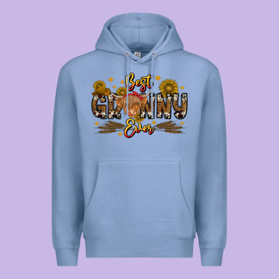 Best Granny Ever Western Theme Premium Hoodie Designed By Cowhidedigitalart