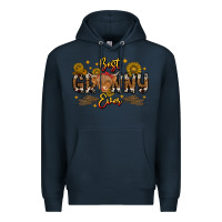Navy best granny ever western theme Premium Hoodie - CowhideDigitalArt