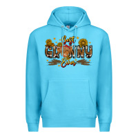 Ocean Blue best granny ever western theme Premium Hoodie - CowhideDigitalArt