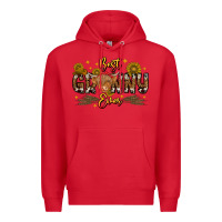 Red best granny ever western theme Premium Hoodie - CowhideDigitalArt