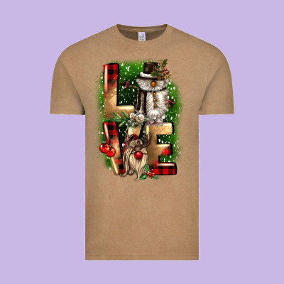 Love Snowman Gnome Vintage Tee Designed By Cowgirlartshop