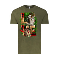 Vintage Olive love snowman gnome Vintage Tee - CowGirlArtShop