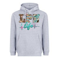 Heather Grey western nurse lpn  life Heavyweight Hoodie - BarkalooDesign