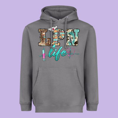 Western Nurse Lpn  Life Heavyweight Hoodie Designed By Barkaloodesign