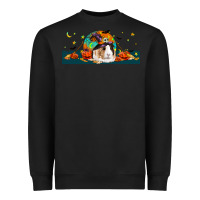 Black Halloween Guinea Pig Heavyweight Sweatshirt - LillyAllenDesigns