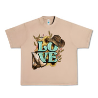 Burro Love boots hat western Cowboy Urban Heavy Tee - HowdyJamesFarm