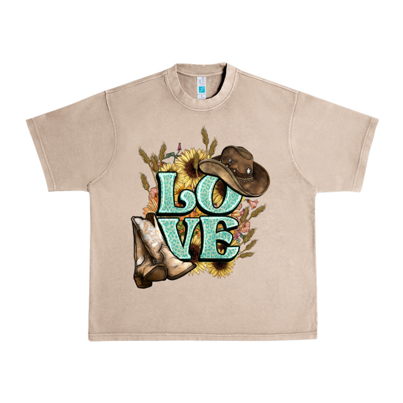 Love Boots Hat Western Cowboy Urban Heavy Tee by HowdyJamesFarm | Teevron