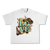Lunar Rock Love boots hat western Cowboy Urban Heavy Tee - HowdyJamesFarm